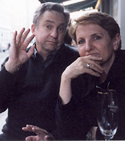 John Tranter and Pam Brown, Berlin, 2001, photo by Jane Zemiro